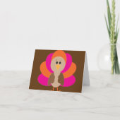 Cartes Pour Fêtes Annuelles Mignonne Thanksgiving Turquie automne automne auto (Devant)