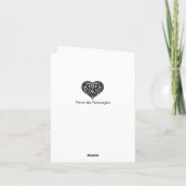 Cartes Pour Fêtes Annuelles Mignons abeilles ma Saint-Valentin (Dos)