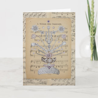 Cartes Pour Fêtes Annuelles million de petits diamants