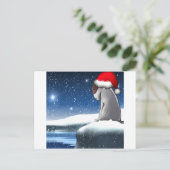 Cartes Pour Fêtes Annuelles Milo de Noël (le chiot de bull-terrier) (Debout devant)