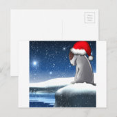 Cartes Pour Fêtes Annuelles Milo de Noël (le chiot de bull-terrier) (Devant / Derrière)