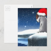 Cartes Pour Fêtes Annuelles Milo de Noël (le chiot de bull-terrier) (Devant / Derrière)