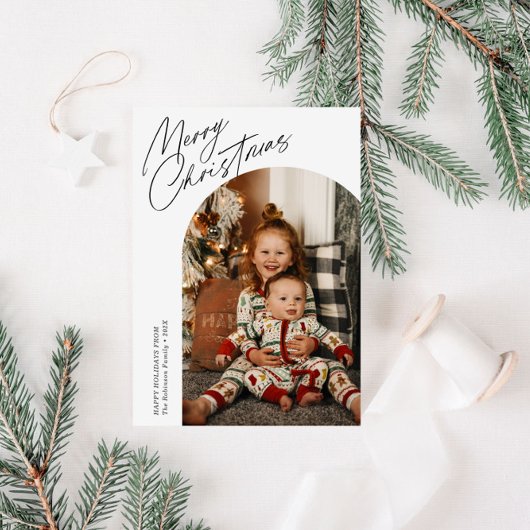 Cartes Pour Fêtes Annuelles mince scénario arche de noël 