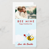 Cartes Pour Fêtes Annuelles Mine d'abeilles - Valentines (Devant / Derrière)