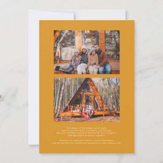 Cartes Pour Fêtes Annuelles Mini-album | 3 Photos de Noël Vacances (Dos)