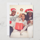 Cartes Pour Fêtes Annuelles Mini Boho Turquoise Mint Rainbow Christmas Photo (Dos)