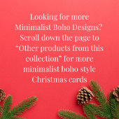 Cartes Pour Fêtes Annuelles Mini Boho Turquoise Mint Rainbow Christmas Photo