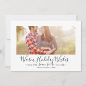 Cartes Pour Fêtes Annuelles Mini Chaleureux voeux Fiançailles Photo (Devant)