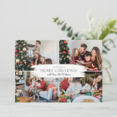 Cartes Pour Fêtes Annuelles Mini Élégant Noël Simple 4 Photo (Debout devant)
