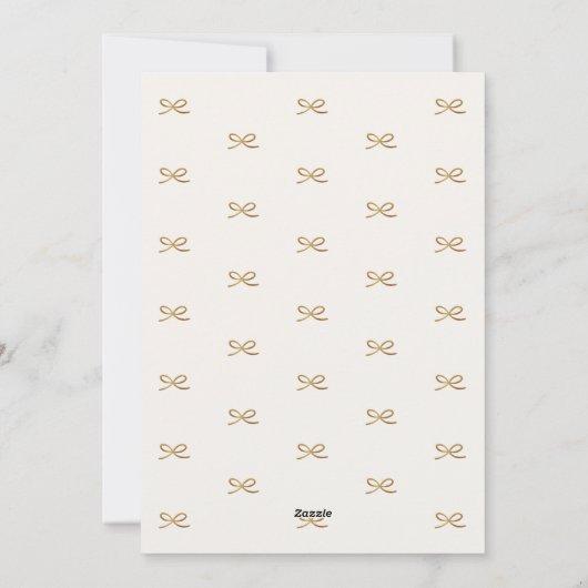 Cartes Pour Fêtes Annuelles Mini Faux Foil Bow Six Photo Collage Noël (Dos)