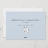 Cartes Pour Fêtes Annuelles Mini hiver Pays Ville Noël Entreprise (Dos)