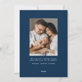 Cartes Pour Fêtes Annuelles Mini Jeu Marine Script 2 photo (Dos)