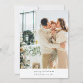 Cartes Pour Fêtes Annuelles Mini Joyeux Noël 2 Photo Vertical (Devant)