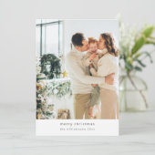 Cartes Pour Fêtes Annuelles Mini Joyeux Noël 2 Photo Vertical (Debout devant)