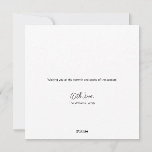 Cartes Pour Fêtes Annuelles Mini Joyeux Noël feuillage forestier de Noël (Dos)