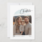 Cartes Pour Fêtes Annuelles Mini Joyeux script de Noël (Devant)