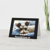 Cartes Pour Fêtes Annuelles Mini Schnauzer (Dos)