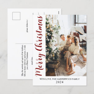 Cartes Pour Fêtes Annuelles Mini-tendance moderne photo Noël de famille