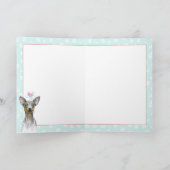 Cartes Pour Fêtes Annuelles Miniature pinscher portrait chien mignon chiot amo (Intérieur)