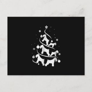 Cartes Pour Fêtes Annuelles miniature schnauzer  sapin de noël amoureux des ch