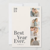 Cartes Pour Fêtes Annuelles Minimal Best Year Ever New Year (Devant)