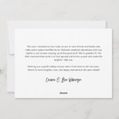 Cartes Pour Fêtes Annuelles Minimal Bold Photo Overlay Custom Letter Christmas (Dos)