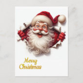 Cartes Pour Fêtes Annuelles Minimal Christmas Postcard | Line Art  | KalirARTS (Devant)