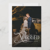 Cartes Pour Fêtes Annuelles Minimal First Christmas Married Couples 2 Photos (Devant)