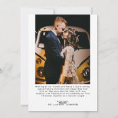 Cartes Pour Fêtes Annuelles Minimal First Christmas Married Couples 2 Photos (Dos)