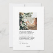 Cartes Pour Fêtes Annuelles Minimal Green Border Photo Elegant Christmas (Dos)