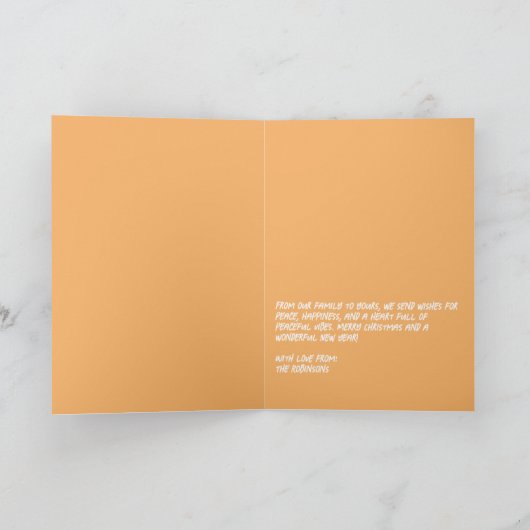 Cartes Pour Fêtes Annuelles Minimal Mayhem Funny Cat Retro Christmas Photo (Intérieur)