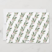 Cartes Pour Fêtes Annuelles Minimal Minimalist Script Merry Christmas Photo (Dos)