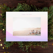 Cartes Pour Fêtes Annuelles Minimalisme de dégradé doux moderne Noël heureux