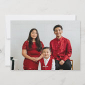 Cartes Pour Fêtes Annuelles Minimalisme Élégant Multiphoto (Dos)