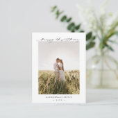 Cartes Pour Fêtes Annuelles Minimalist Elegant Photo Classic Christmas (Debout devant)