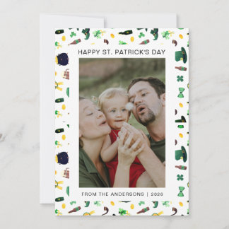 Cartes Pour Fêtes Annuelles Minimalist lucky shamrock st. Patrick's Day Photo