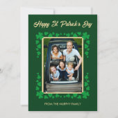 Cartes Pour Fêtes Annuelles Minimalist lucky shamrock st. Patrick's Day Photo (Devant)