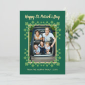 Cartes Pour Fêtes Annuelles Minimalist lucky shamrock st. Patrick's Day Photo (Debout devant)