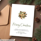 Cartes Pour Fêtes Annuelles Minimalist Pine Wreath Holiday Christmas Greeting