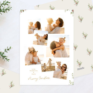 Cartes Pour Fêtes Annuelles Minimaliste Élégant Noël Botanique 7 Photos