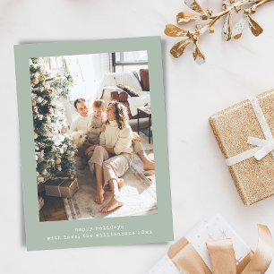 Cartes Pour Fêtes Annuelles Minimaliste Machine à Écrire Rétro Verticale Photo