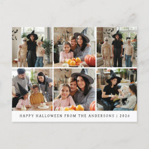 Cartes Pour Fêtes Annuelles Minimaliste moderne Éffrayant Happy Halloween 6 Ph
