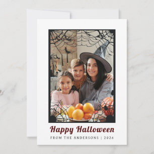 Cartes Pour Fêtes Annuelles Minimaliste moderne Éffrayant Joyeux Halloween 1 P