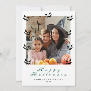 Cartes Pour Fêtes Annuelles Minimaliste moderne Éffrayant Joyeux Halloween 1 P