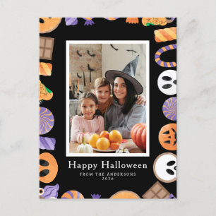 Cartes Pour Fêtes Annuelles Minimaliste moderne Éffrayant Joyeux Halloween 1 P