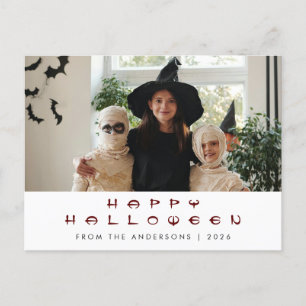 Cartes Pour Fêtes Annuelles Minimaliste moderne Éffrayant Joyeux Halloween 1 P