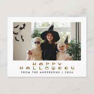 Cartes Pour Fêtes Annuelles Minimaliste Moderne Effrayant Joyeux Halloween 1 P
