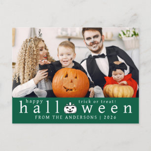 Cartes Pour Fêtes Annuelles Minimaliste moderne Éffrayant Joyeux Halloween 1 P