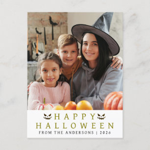 Cartes Pour Fêtes Annuelles Minimaliste moderne Éffrayant Joyeux Halloween 1 P