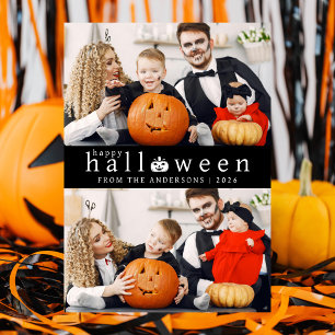 Cartes Pour Fêtes Annuelles Minimaliste moderne Éffrayant Joyeux Halloween 2 P